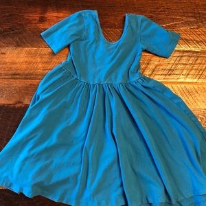 Alice and Ames. Teal dress